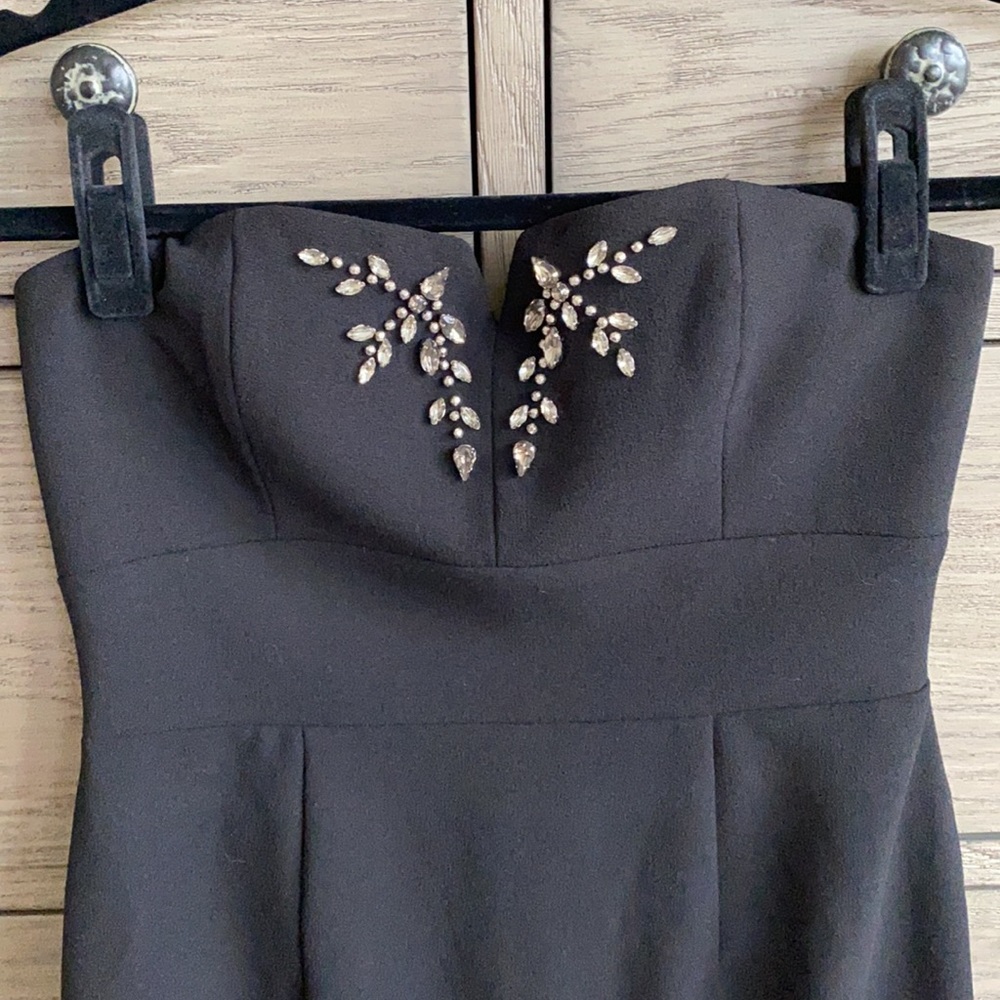 Max & Cleo Strapless Little Black Dress View 3